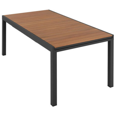 Záhradný set, rozkladací stôl a 6 stohovateľných stoličiek