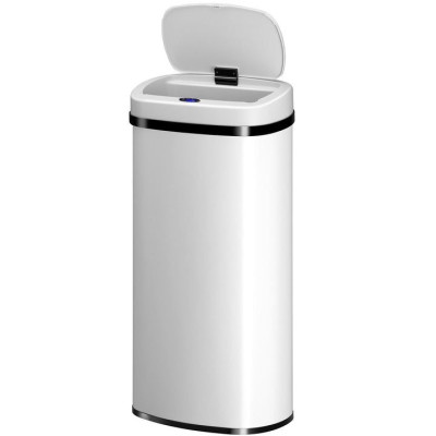Automatický odpadkový kôš 70 l s pohybovým senzorom, biely