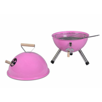 Záhradný vonkajší Mini BBQ gril ružový