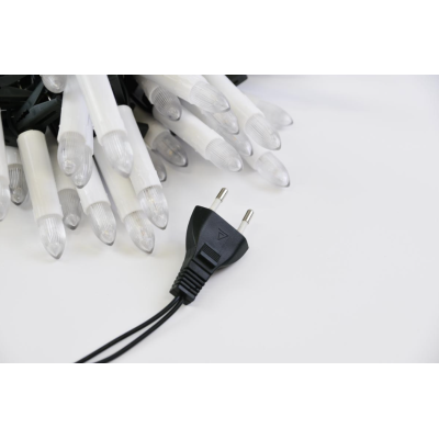 LED sviečky na vianočný stromček 50 LED, teplá biela