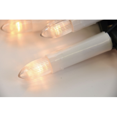 LED sviečky na vianočný stromček 50 LED, teplá biela