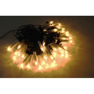 LED sviečky na vianočný stromček 50 LED, teplá biela