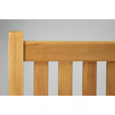 Záhradná drevená lavica DIVERO - neošetrené teakové drevo - 120 cm