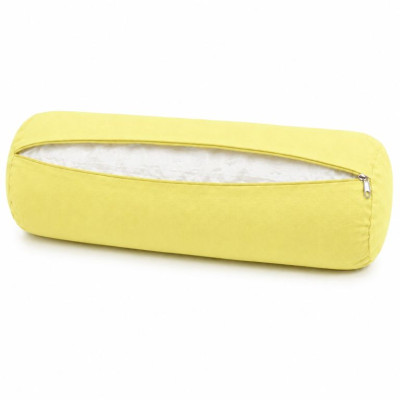 Bolster na jogu valec, žltý, 60 × 20 cm