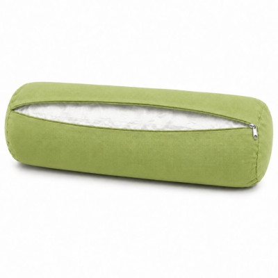 Bolster na jogu valec, zelený, 60 × 20 cm