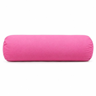 Bolster na jogu valec, ružový, 60 × 20 cm