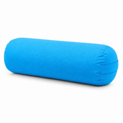 Bolster na jogu valec, modrý, 60 × 20 cm