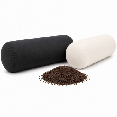Bolster na jogu valec, čierny, 60 × 20 cm