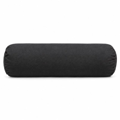 Bolster na jogu valec, čierny, 60 × 20 cm
