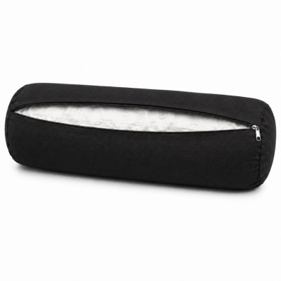 Bolster na jogu valec, čierny, 60 × 20 cm