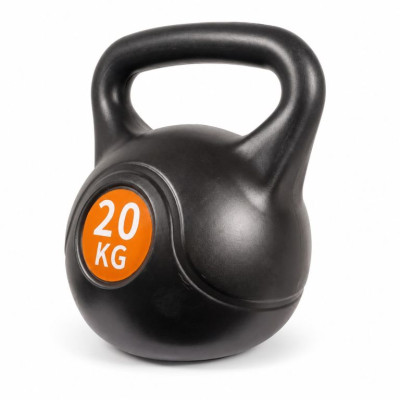 Kettlebell 20 kg plastový s cementovou výplňou