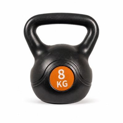 Kettlebell 8 kg plastový s cementovou výplňou