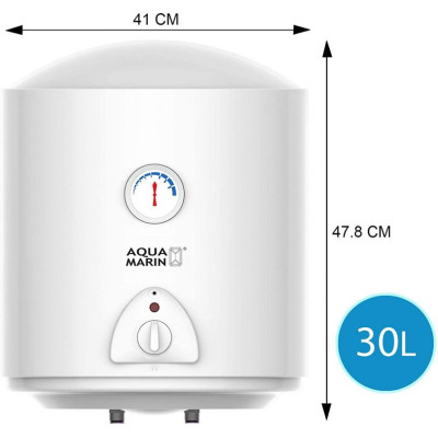 Elektrický zásobník na horúcu vodu 30 l, biely