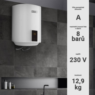 AQUAMARIN elektrický ohrievač vody, 30 l, 2 kW