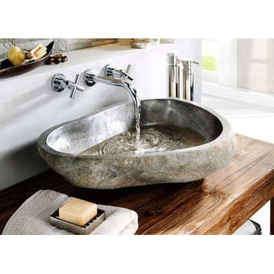 Umývadlo z prírodného riečneho kameňa The Lavabo Cut