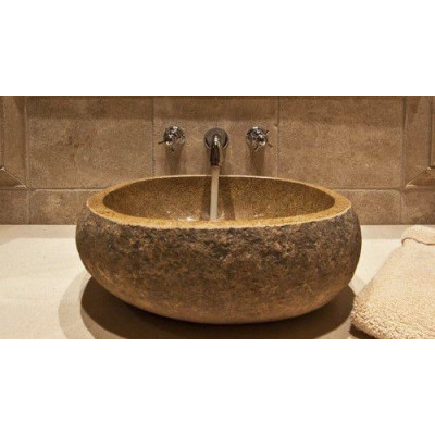 Umývadlo z prírodného riečneho kameňa The Lavabo Cut