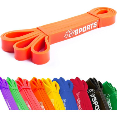 ScSPORTS odporová guma 2,1 cm, oranžová