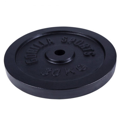 Gorilla Sports Liatinový záťažový kotúč, 30 kg