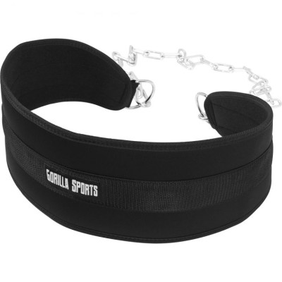 Gorilla Sports Nylonový opasok s reťazou