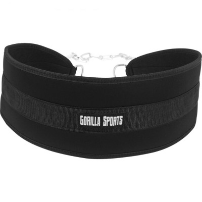 Gorilla Sports Nylonový opasok s reťazou