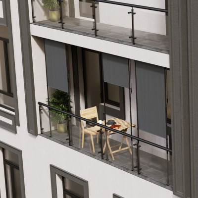 Vertikálna markíza na balkón 100 x 228-316, ochrana proti UV
