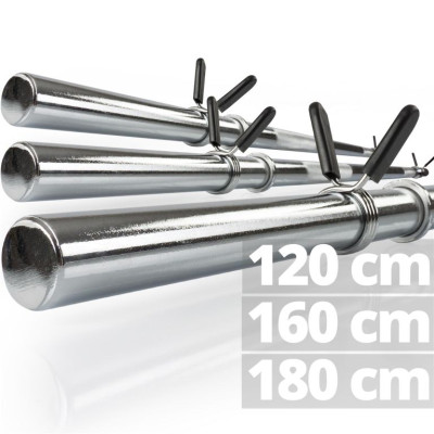 Posilňovacia tyč 180 cm, 30 mm, vrátane poistných uzáverov