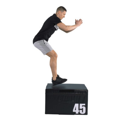 Gorilla Sports Jump Box čierny, 45 cm