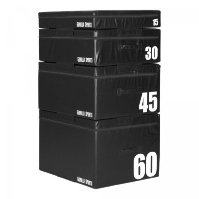 Gorilla Sports Jump Box čierny, 45 cm