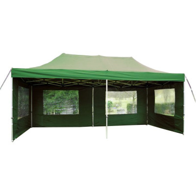 Záhradný párty stan 3 x 6 PROFI - nožnicový - zelený
