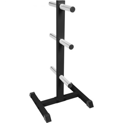Gorilla Sports Stojan na olympijské kotúče 112 cm, čierny