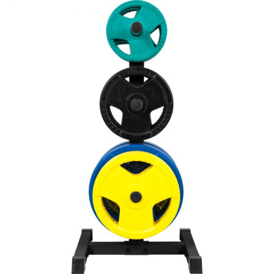 Gorilla Sports Stojan na olympijské kotúče 112 cm, čierny