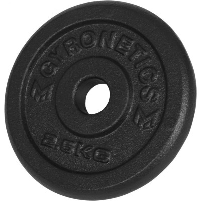 Gorilla Sports sada liatinových činiek, 25mm, 20kg