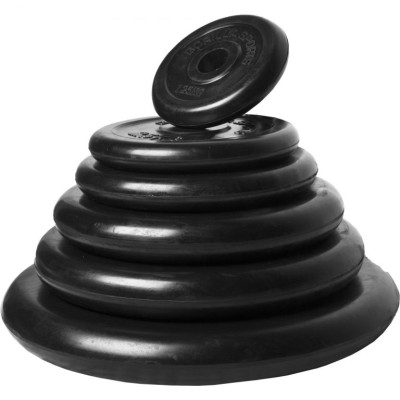 Gorilla Sports činkový set, pogumované kotúče, 20 kg