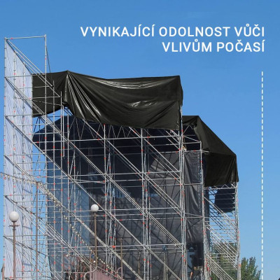 JAGO Plachta 650 g/m², hliníková oka, šedá, 5 x 8 m