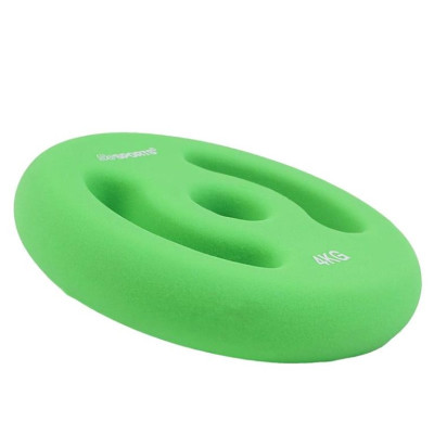 ScSPORTS Neoprénové kotúče 2x4 kg, zelené, 30/31 mm otvor