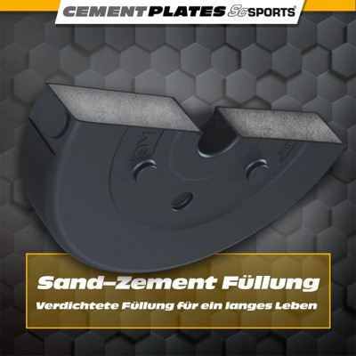ScSPORTS Sada závaží 2x10 kg, plastové, priemer 30 mm