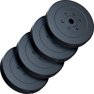 Súprava závaží na činky 30 kg, plast/cement, otvor 30/31 mm