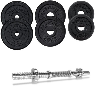 ScSPORTS Činkový set 20 kg, liatinové závažie, 30/31 mm os