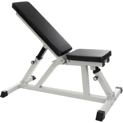 ScSPORTS Nastaviteľná posilňovacia lavica,200 kg,biela/čiern
