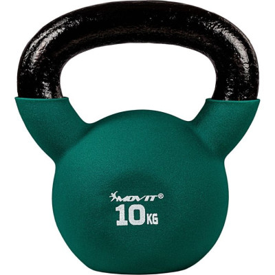 MOVIT Sada 4 kettlebell činiek, liatina a vinyl, 26 kg