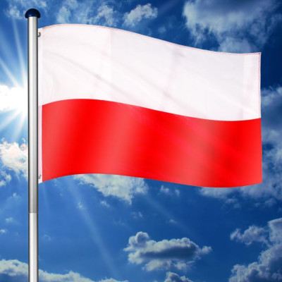 Vlajkový stožiar vrátane vlajky Poľsko - 650 cm