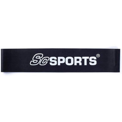 ScSPORTS odporová guma, odpor 15,8 kg, čierna
