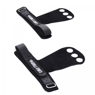 Gorilla Sports Mozoľníky Grips, 2 kusy, S, čierne