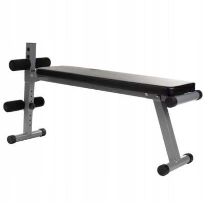 ScSPORTS Multifunkčná lavica, ekokoža, čierna, 120 kg