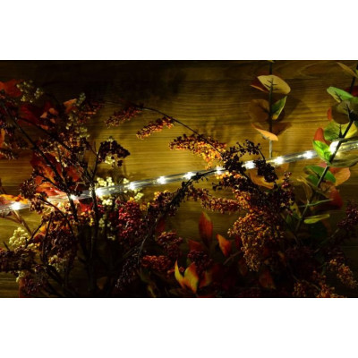 NEXOS LED svetelný kábel 10 m, 240 LED diód, teplá biela