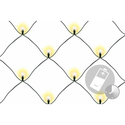 NEXOS Vianočná svetelná sieť 2 x 2 m, 160 LED, teplá biela