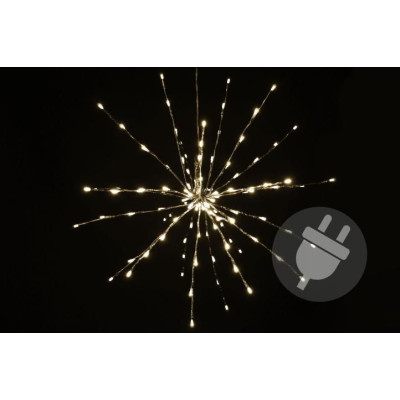 Vianočné osvetlenie - meteorický dážď, teple biely, 120 LED