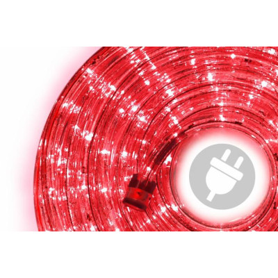 NEXOS LED svetelný kábel 10 m, 240 LED diód, červený