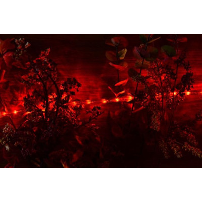 NEXOS LED svetelný kábel 10 m, 240 LED diód, červený