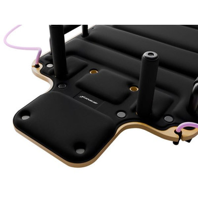 Skladací Pilates Reformer, 109 x 45 x 8 – 21 cm, čierny
